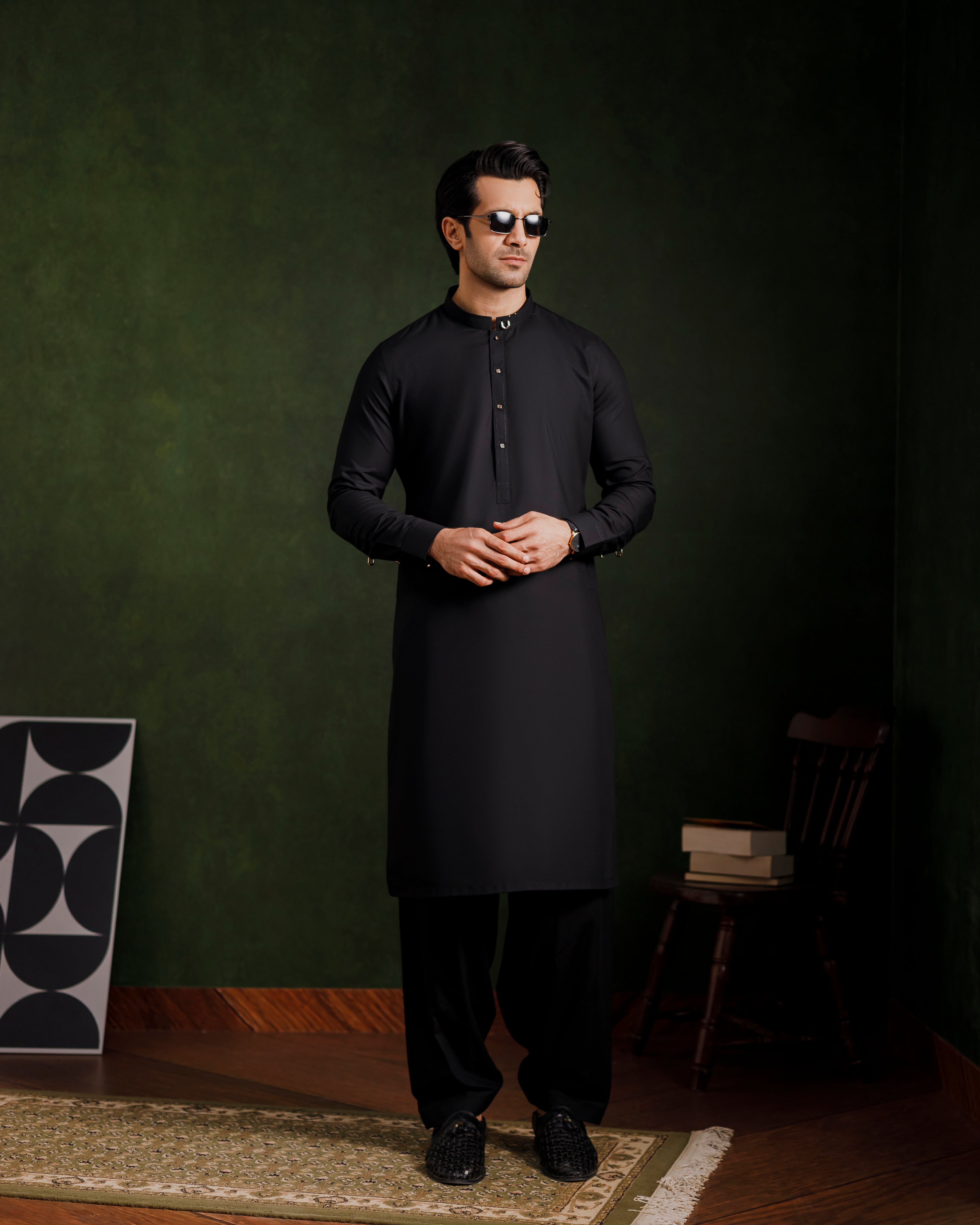 Black Designer Kameez shalwaar
