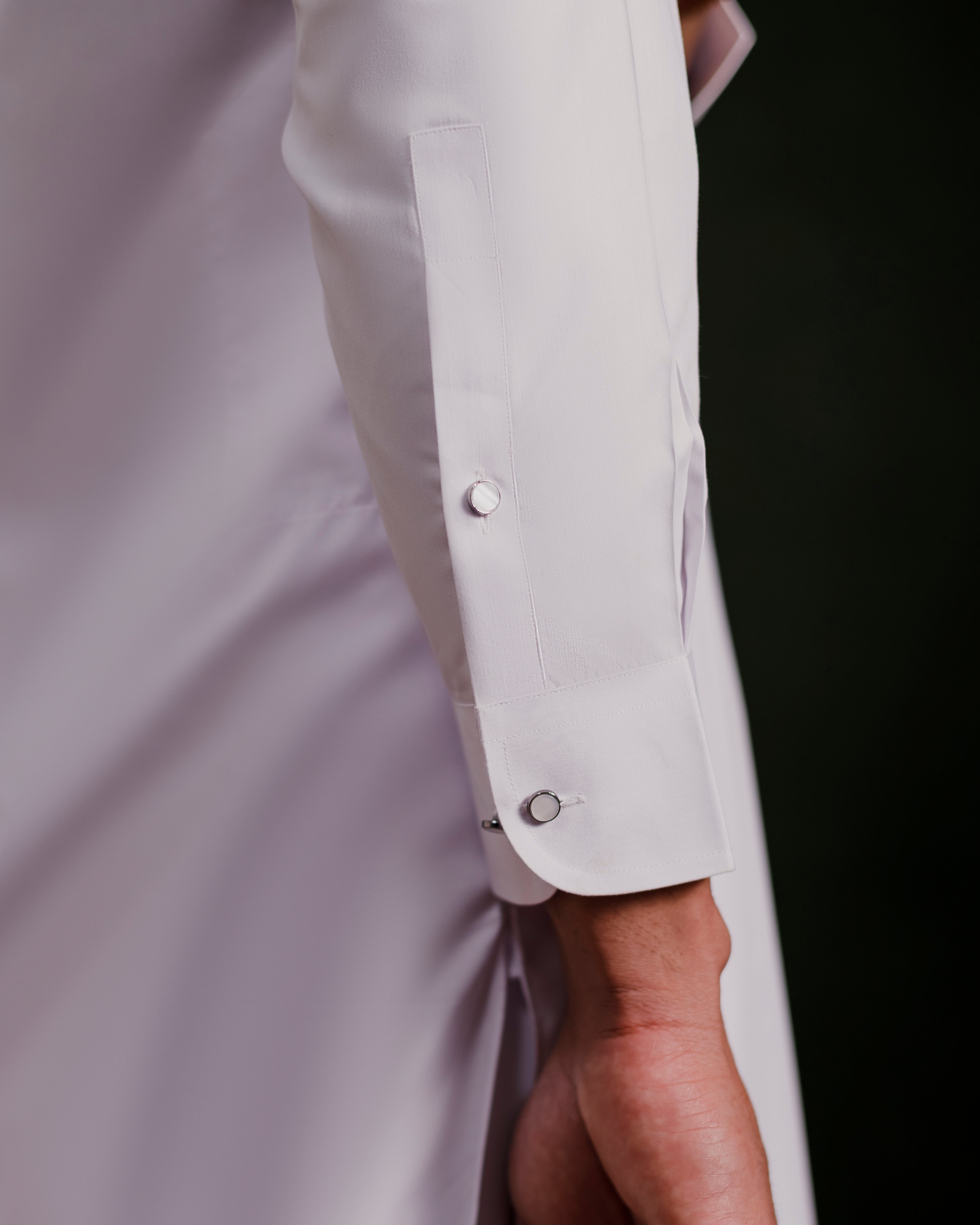 Pure White Boski kameez shalwaar
