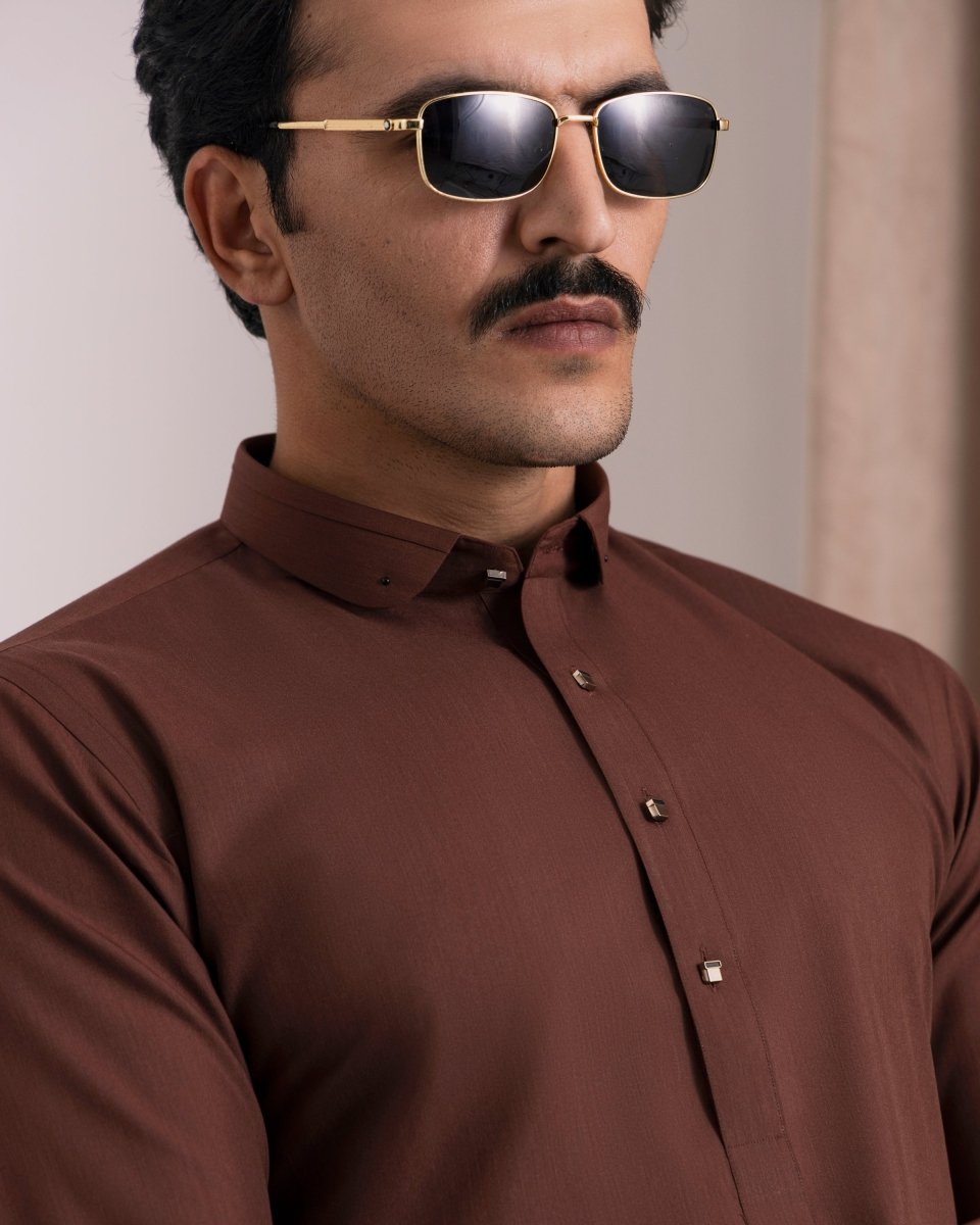 Designer Rust Kameez Shalwar RE’25 - Cotidieready to wear