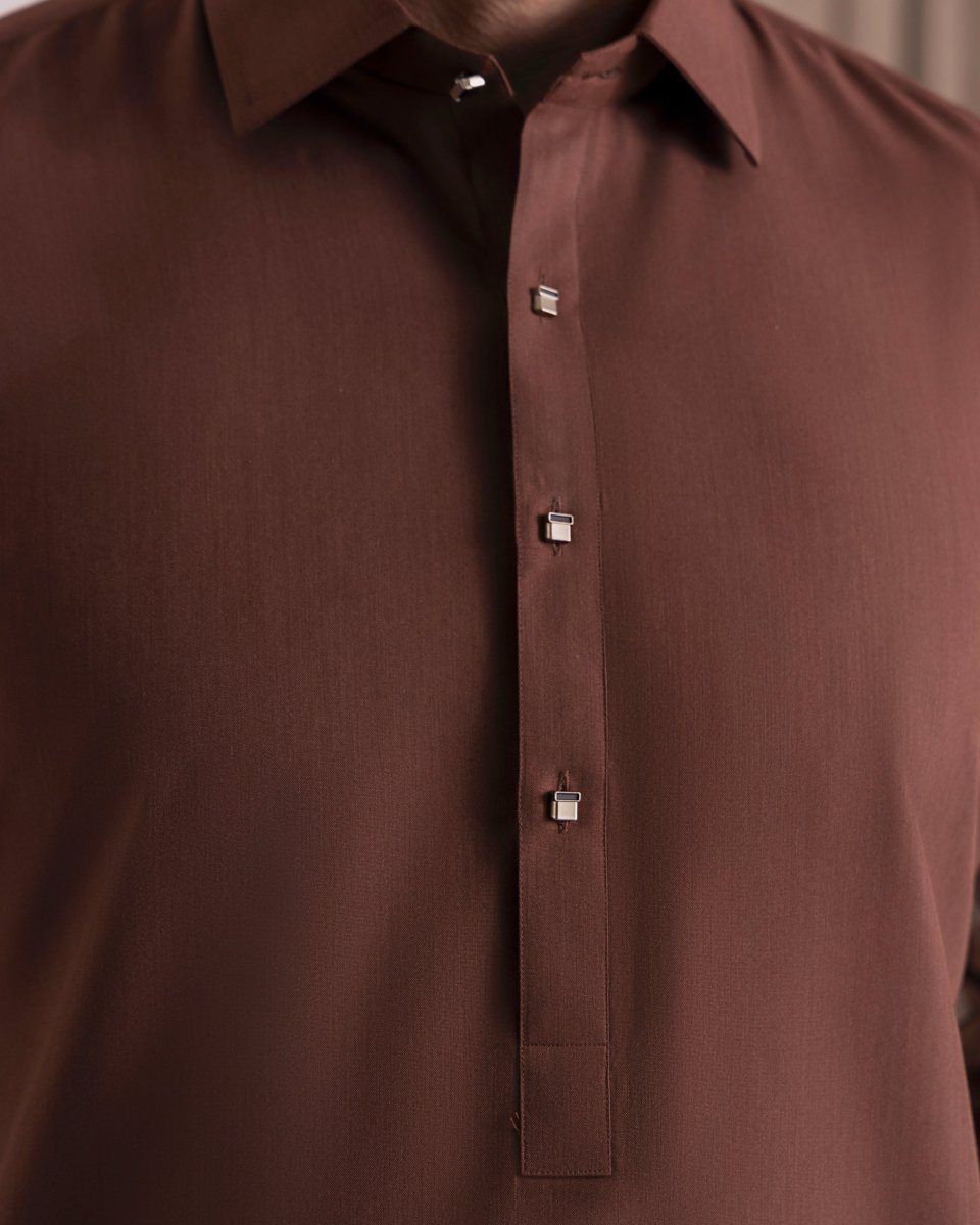 Rust kameez Shalwar RE’25 - Cotidieready to wear