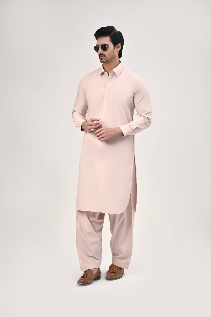 Tea Pink Kameez Shalwar RE’25 - Cotidieready to wear