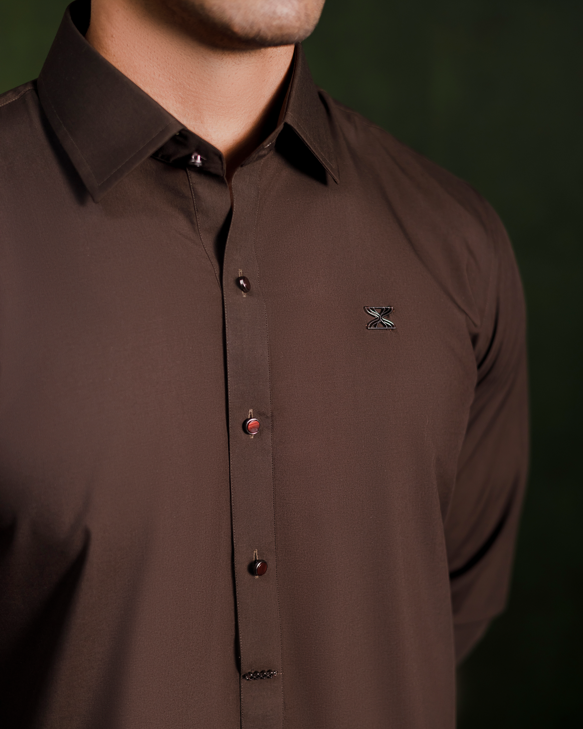 Brown signature kameez shalwaar