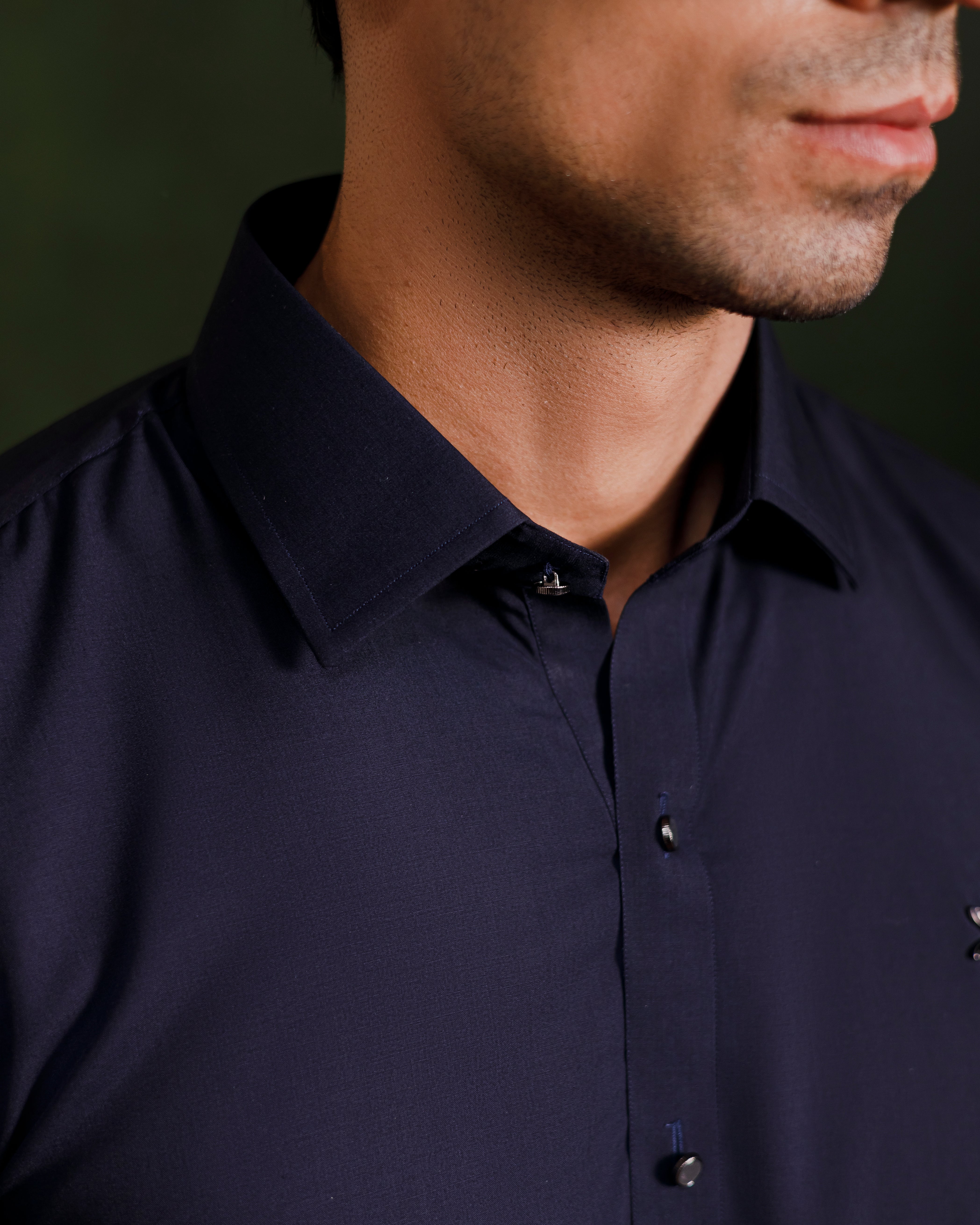Navy blue signature kameez shalwaar