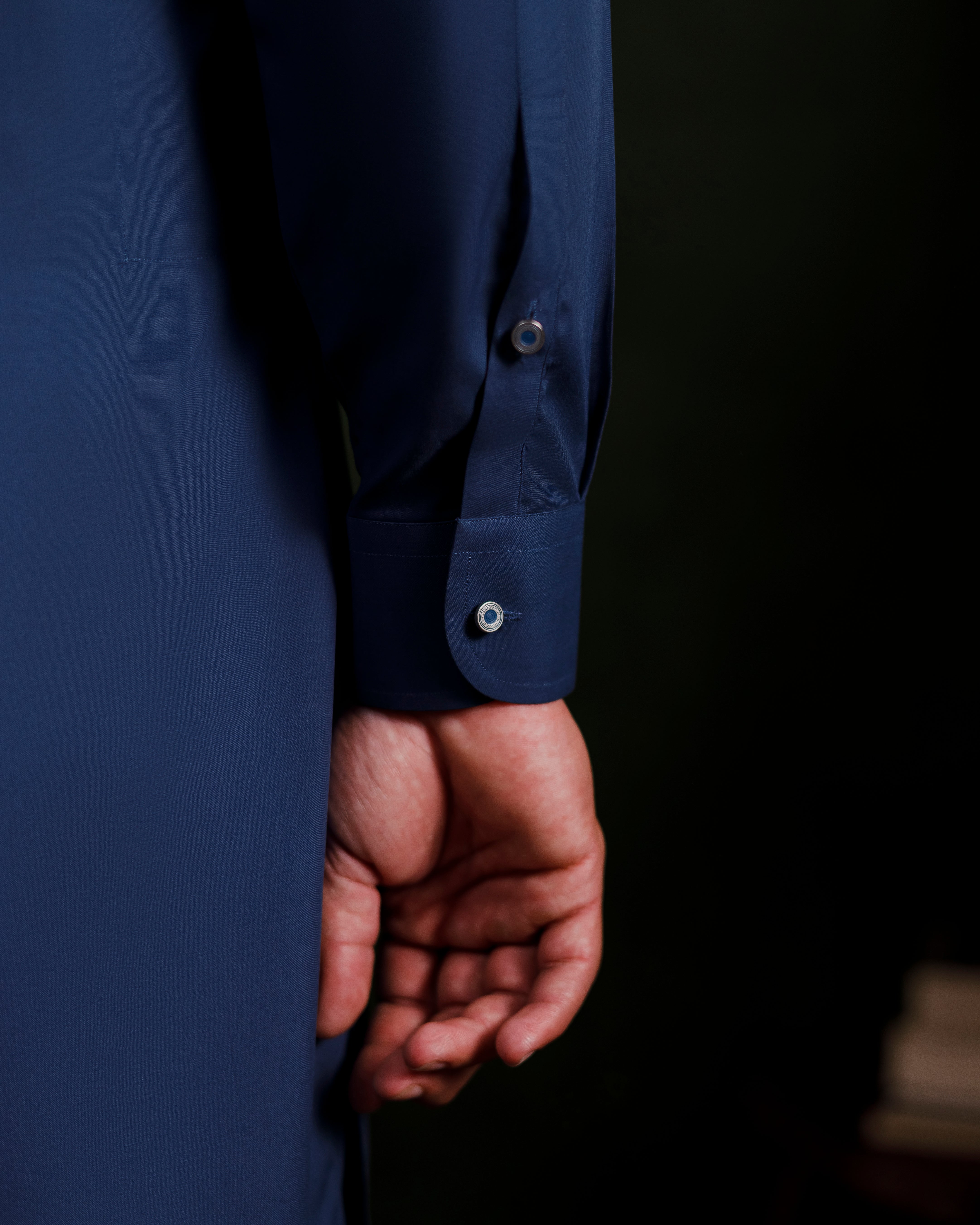 Indigo blue signature kameez shalwaar