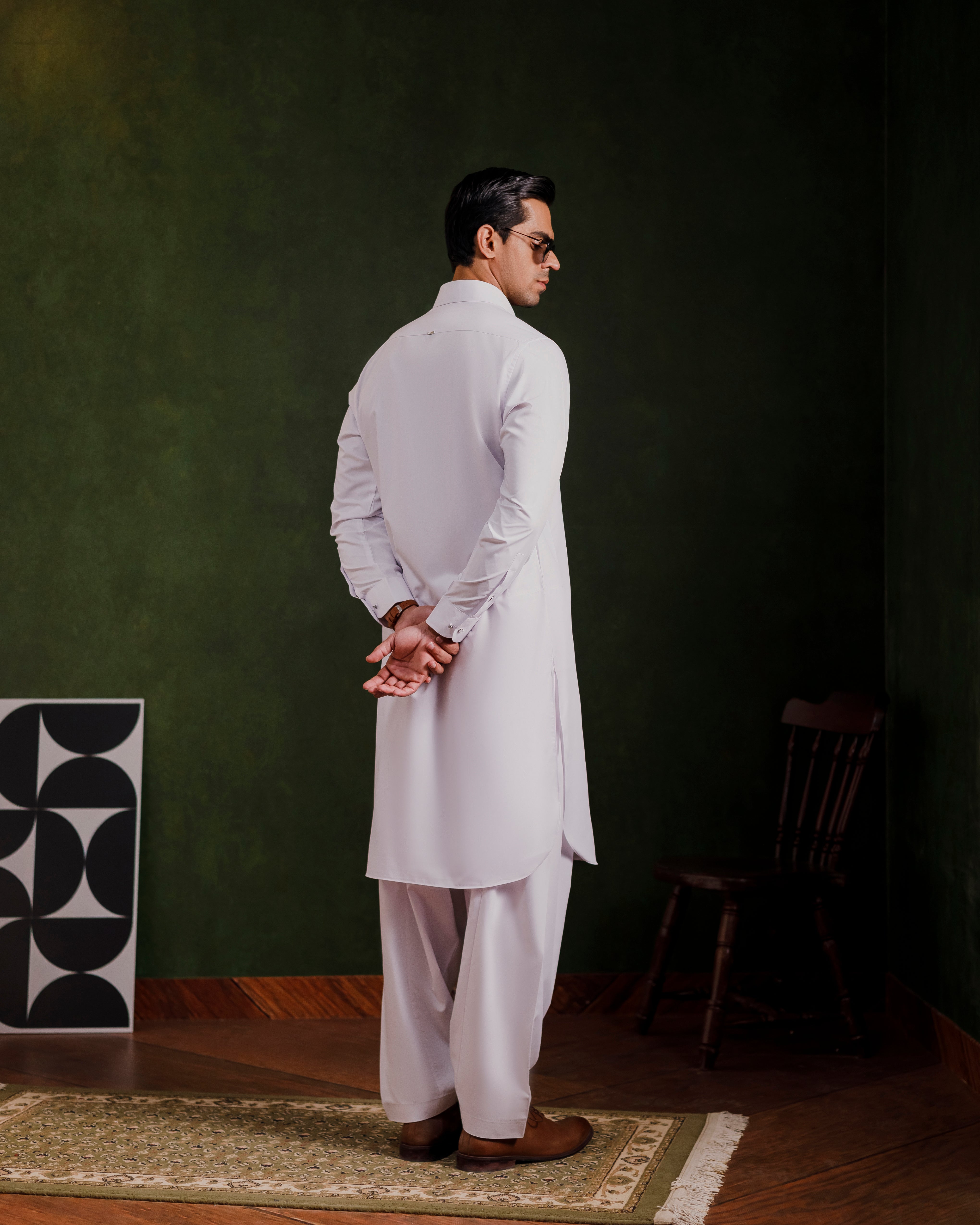 Pure White Boski kameez shalwaar