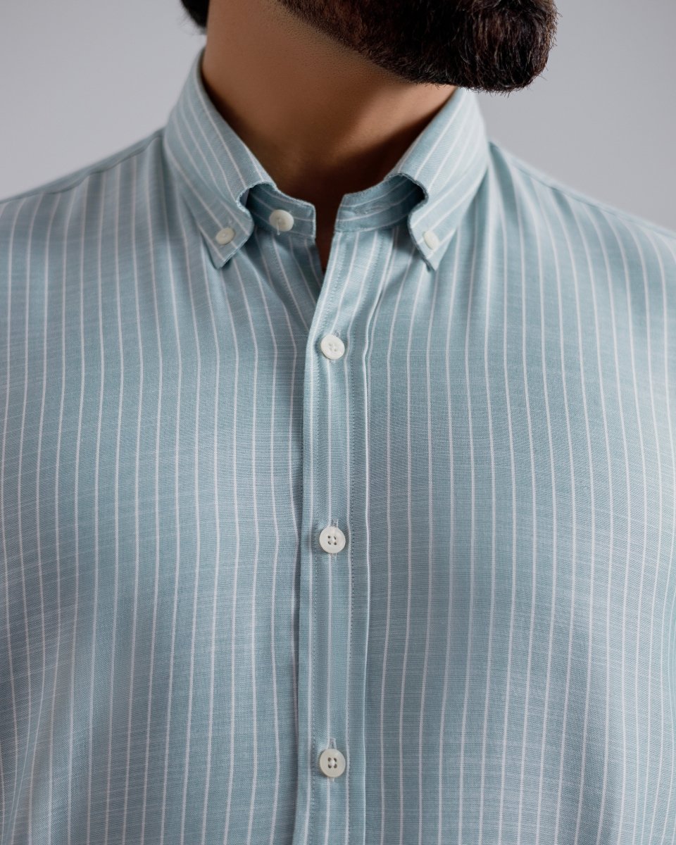 Aqua pinstripes - Cotidie