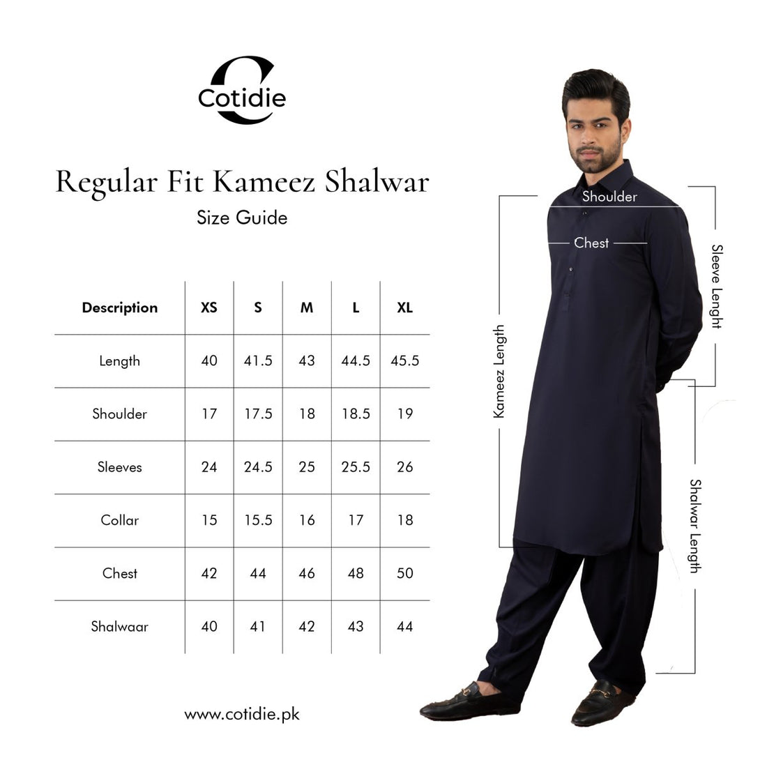 Ash grey cotton kameez shalwaar - Cotidieready to wear