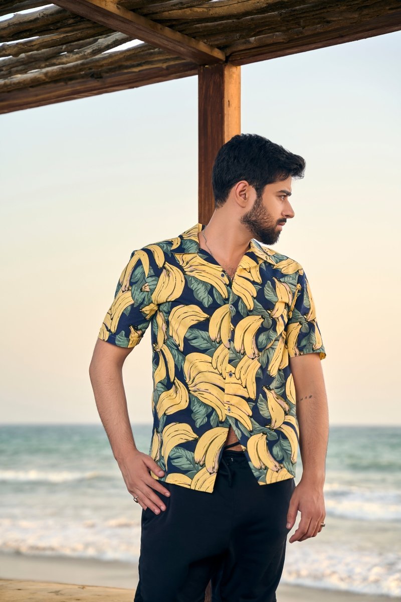 Banana Pop Hawaiian Shirt - Cotidie