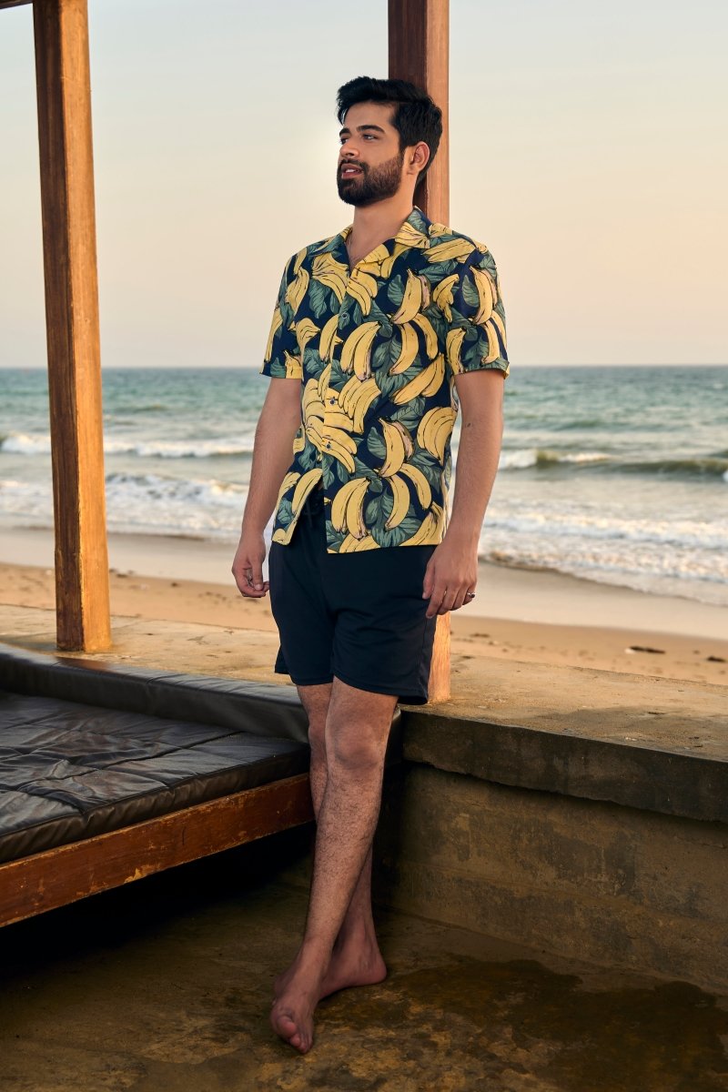 Banana Pop Hawaiian Shirt - Cotidie