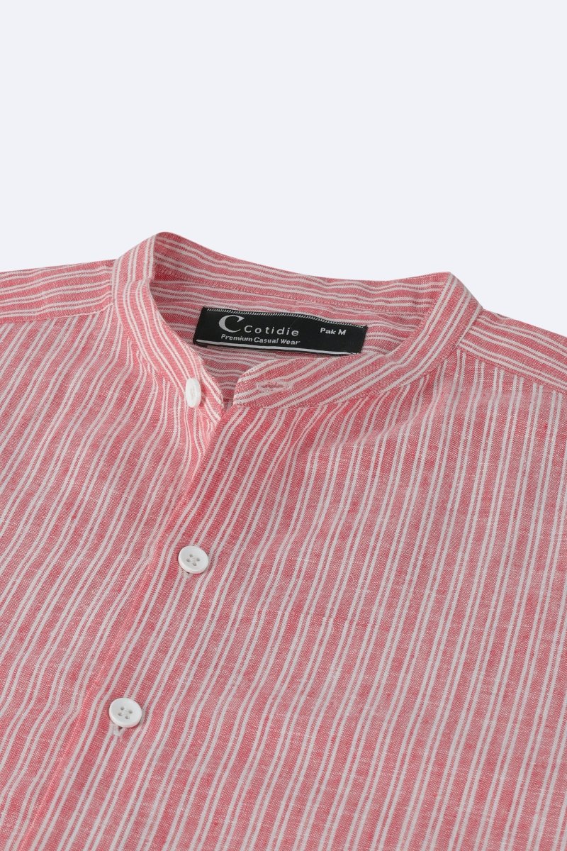 Breezy Striped Chambray Summer Shirt - Cotidie