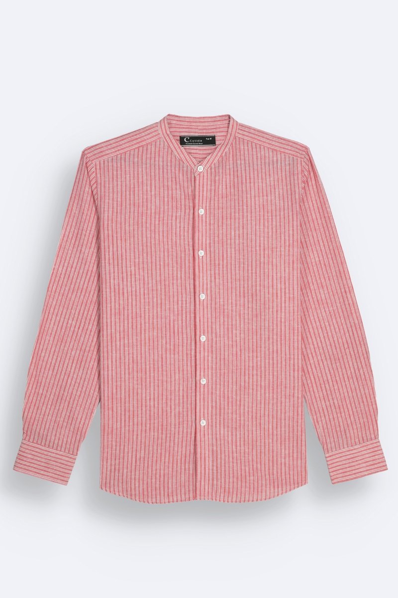 Breezy Striped Chambray Summer Shirt - Cotidie