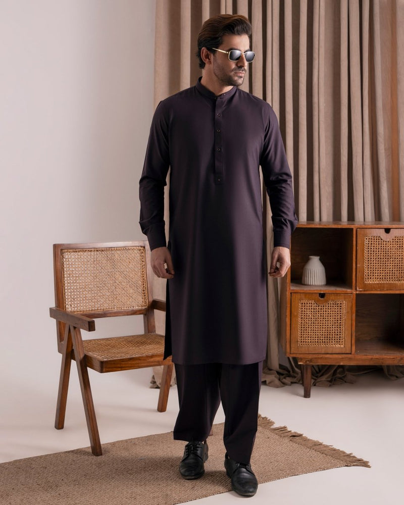 
                  
                    Designer Burgundy Kameez Shalwar - Cotidieready to wear
                  
                