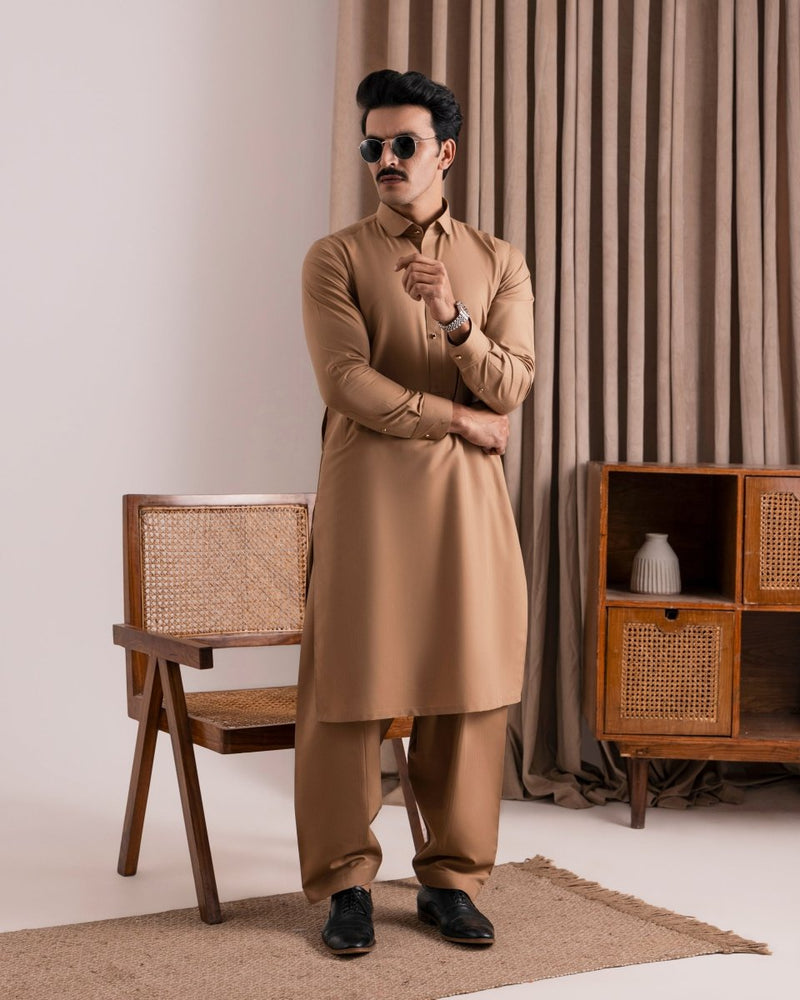 
                  
                    Designer Mustard Kameez Shalwar - Cotidieready to wear
                  
                