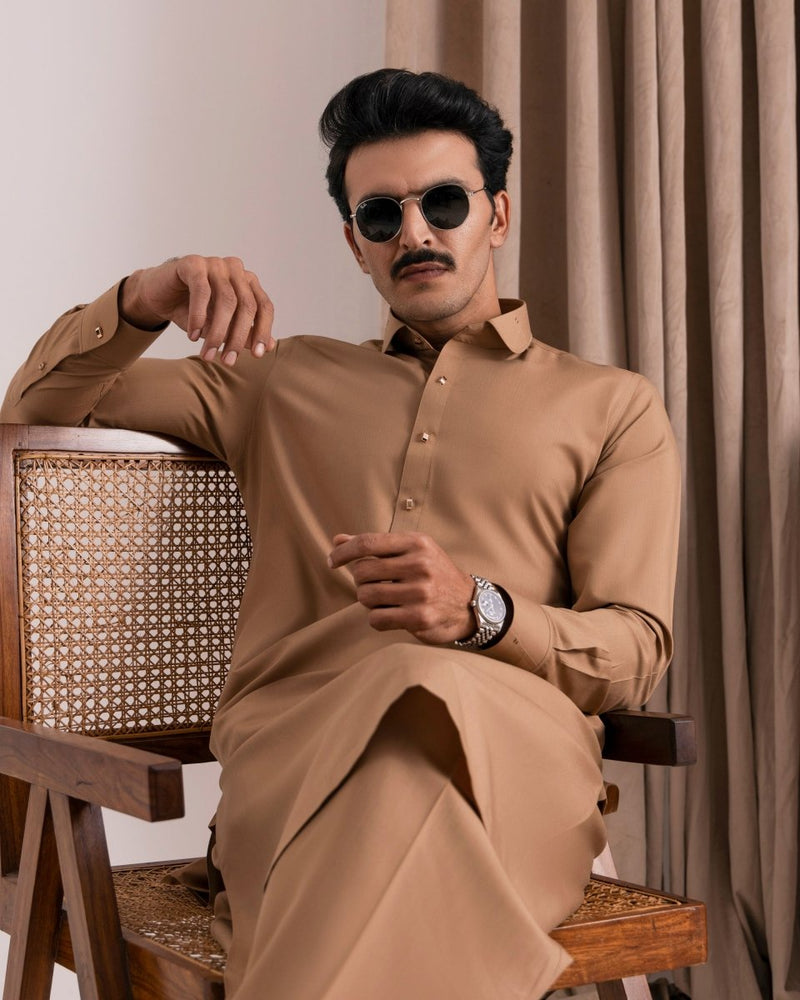 
                  
                    Designer Mustard Kameez Shalwar - Cotidieready to wear
                  
                