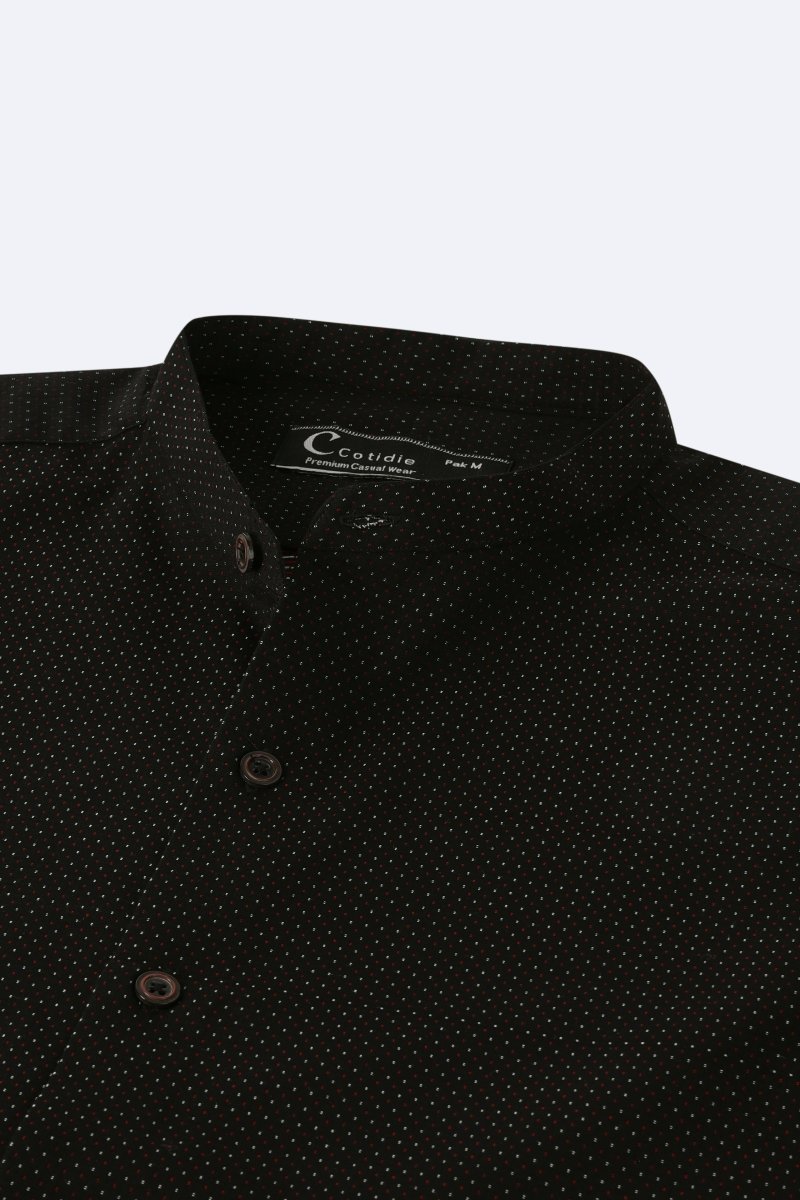 Dotted Jacquard Summer Shirt - Cotidie