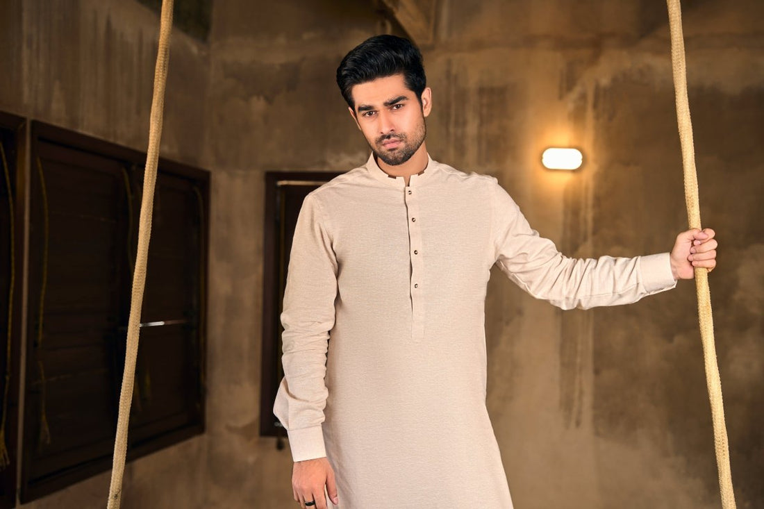 Fown Linen Cotton Kameez Shalwaar - Cotidieready to wear