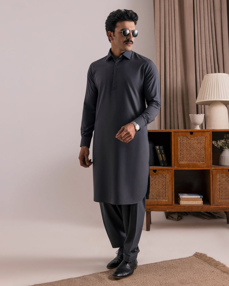 
                  
                    Grey Kameez Shalwar RE’25 - Cotidieready to wear
                  
                