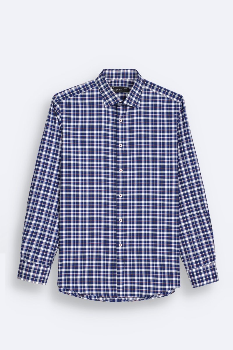 Midnight Checkered Shirt - Cotidie