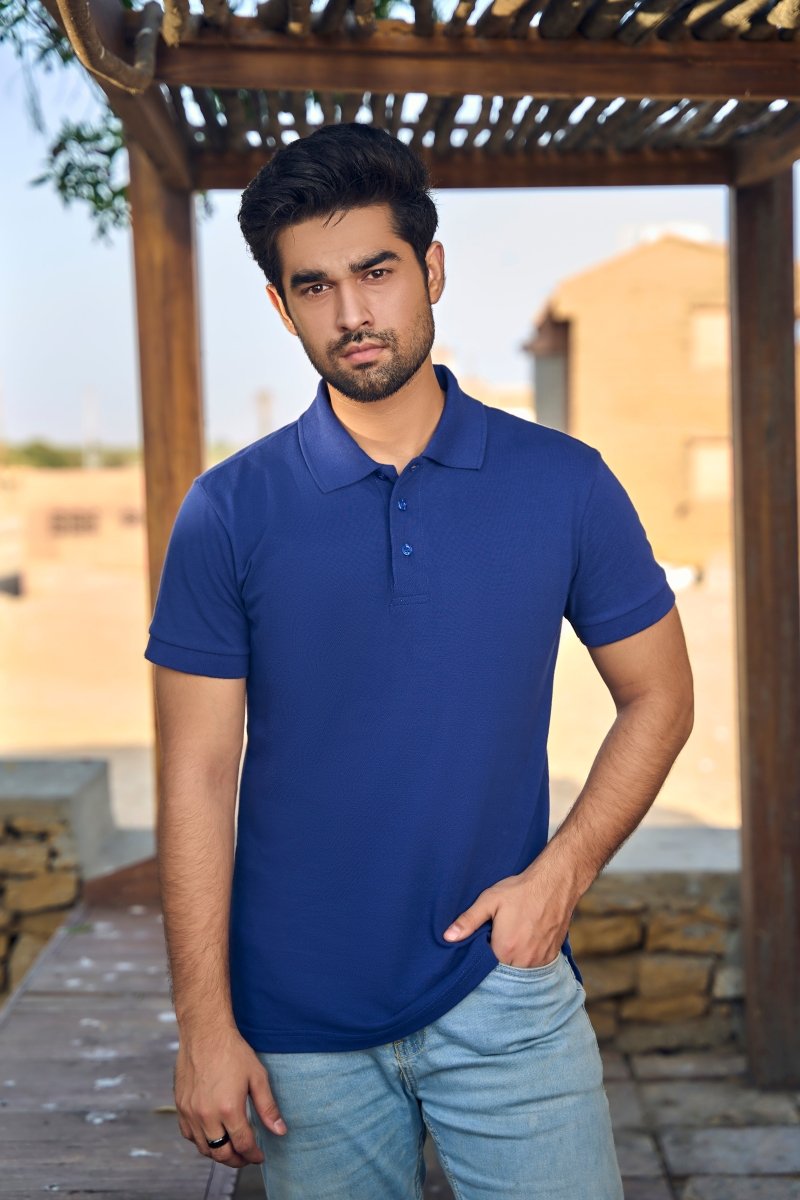 Royal Blue Polo - Cotidieready to wear