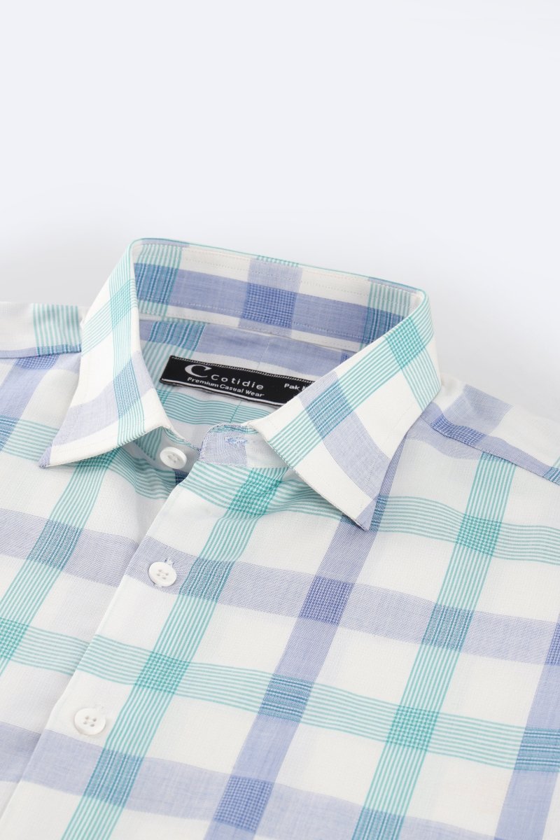 Sea Breeze Checkered Shirt - Cotidie