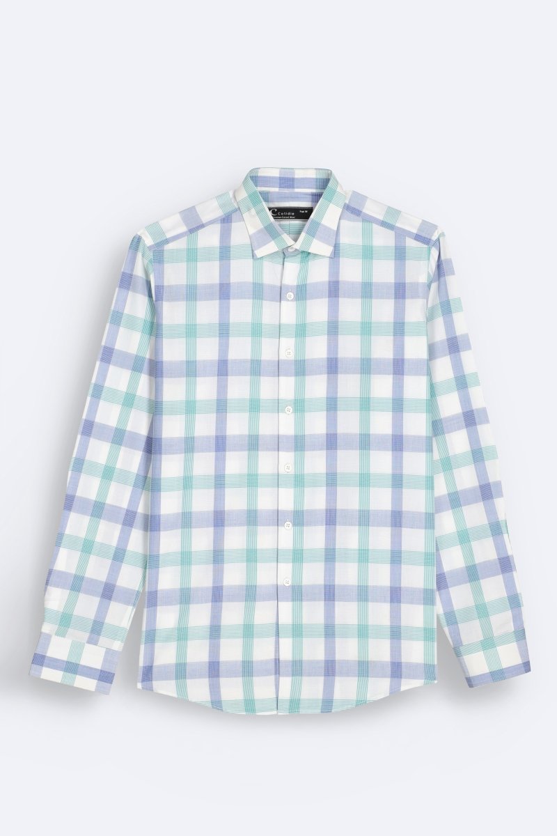 Sea Breeze Checkered Shirt - Cotidie