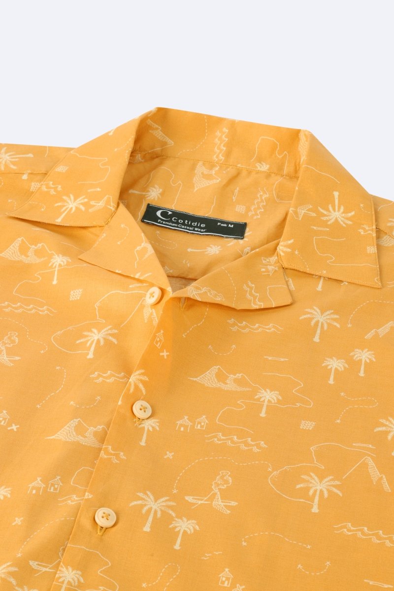 Sunny Doodle Hawaiian Shirt - Cotidie