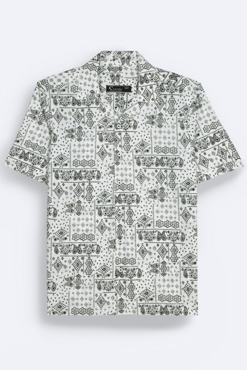 Tribal Paisley Hawaiian Shirt - Cotidie