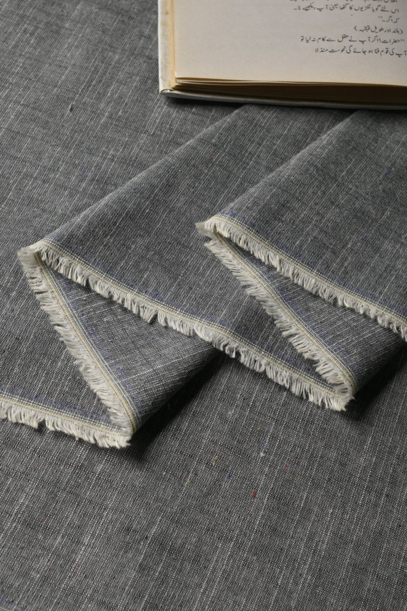 Winter Weave Cotton - Grey Chambray - Cotidieunstitched fabric