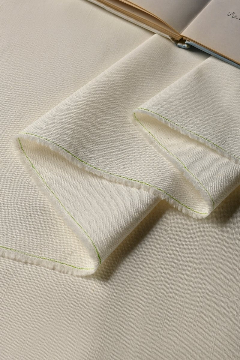 Winter Weave Cotton - Off White - Cotidieunstitched fabric