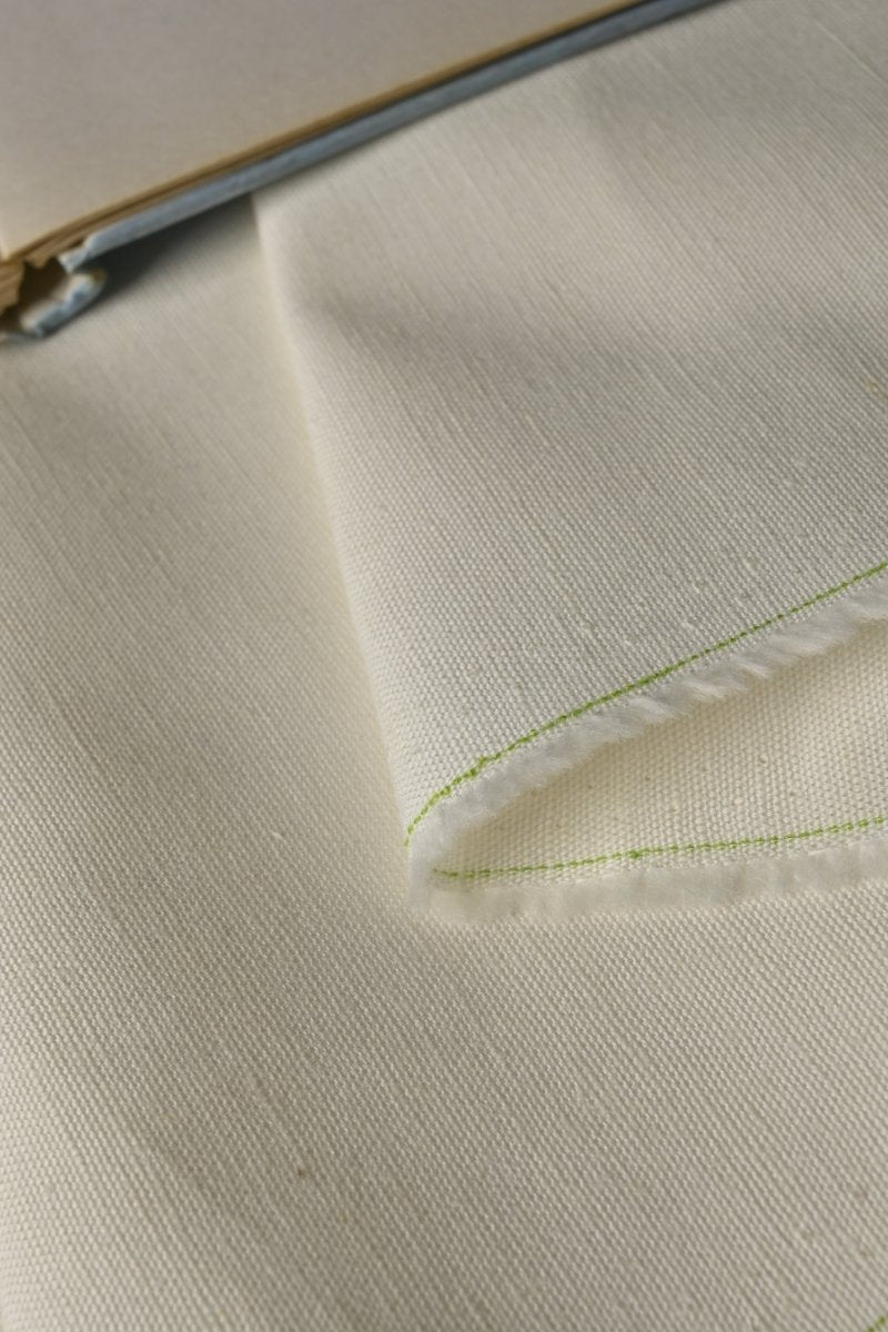 Winter Weave Cotton - Off White - Cotidieunstitched fabric