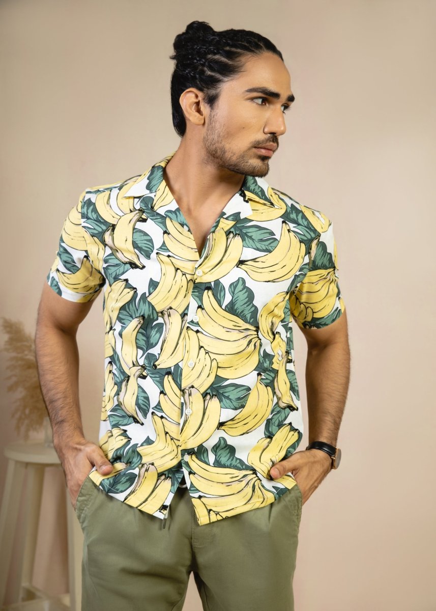 Banana Cream Hawaiian Shirt - Cotidie