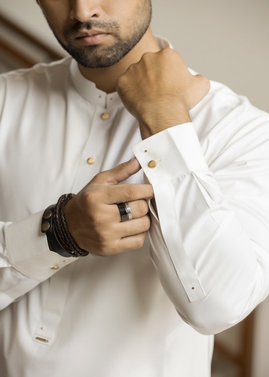 Classic White Shalwar Kameez - Cotidie