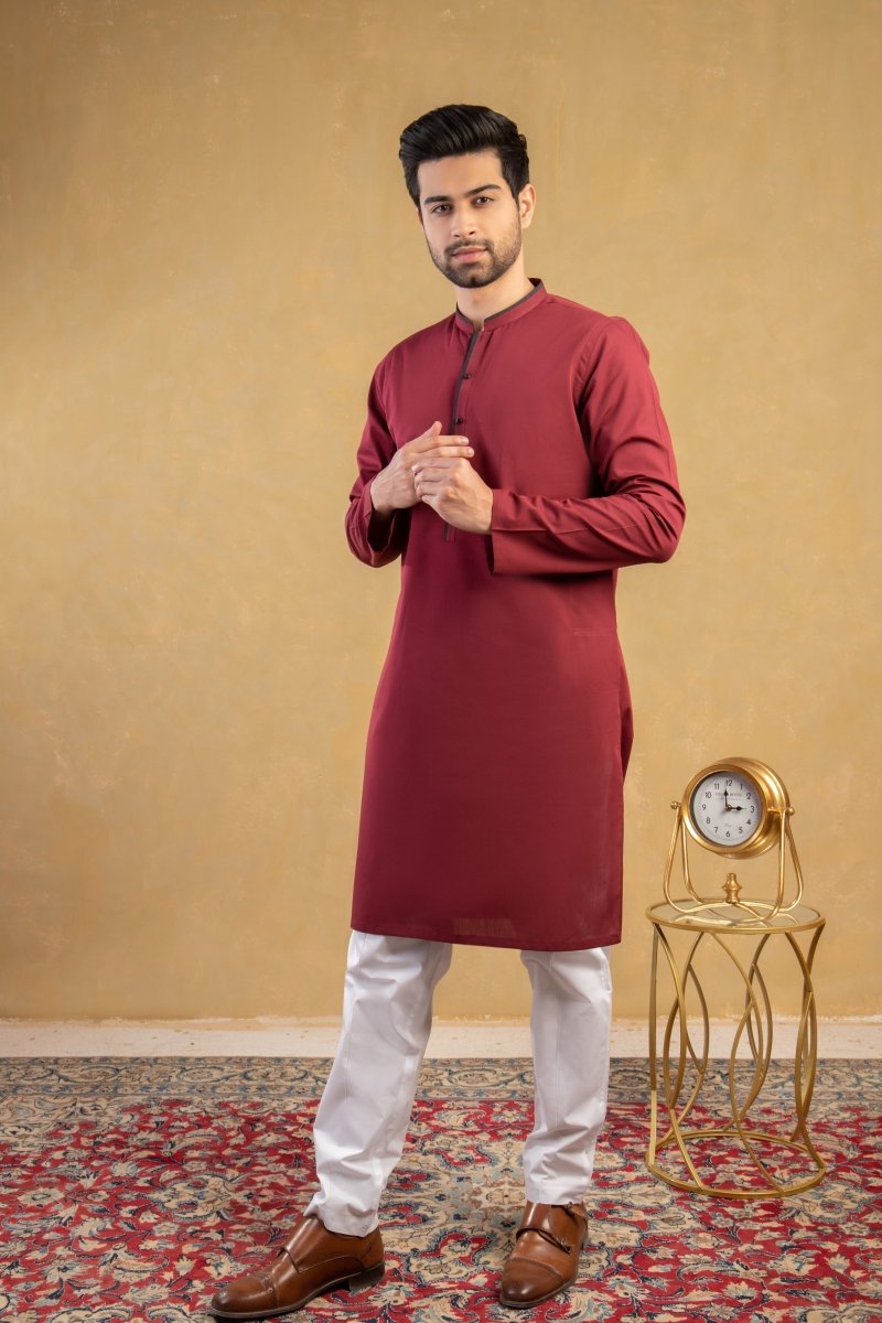 Maroon Kurta - Cotidie