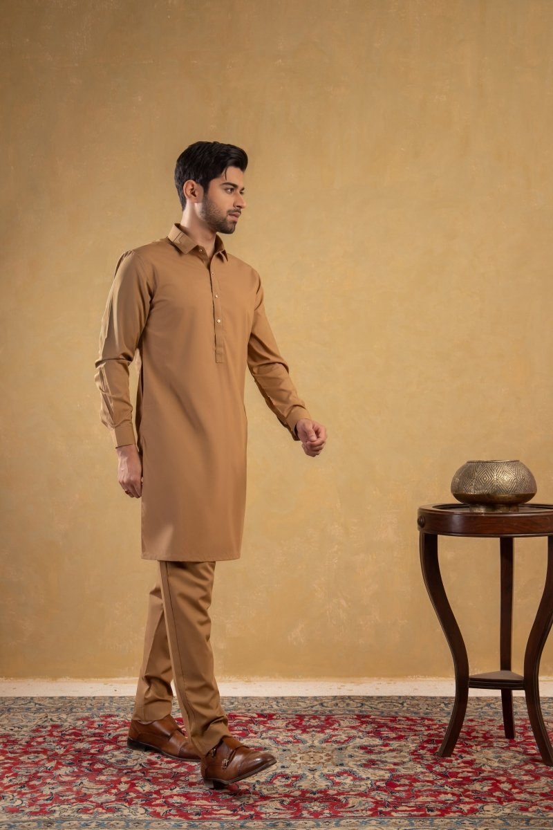 Mustard Designer Kurta Pajama - Cotidie