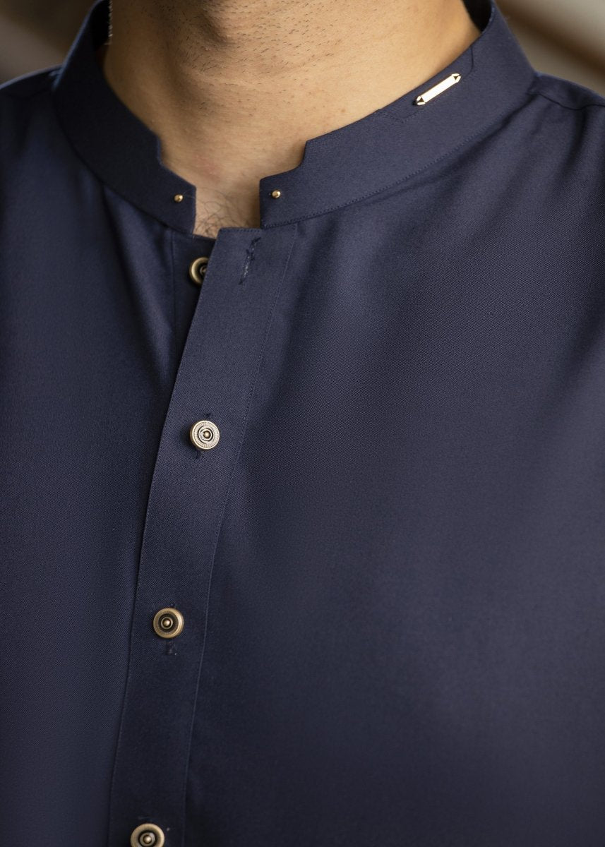 Navy Blue Shalwar Kameez - Cotidie