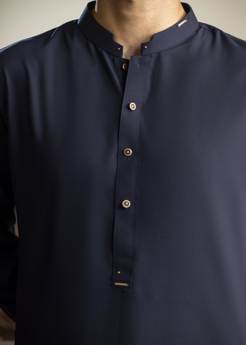 Navy Blue Shalwar Kameez - Cotidie