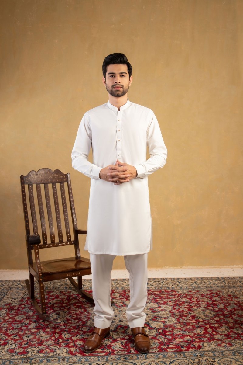 Off White Designer Kurta Pajama - Cotidie