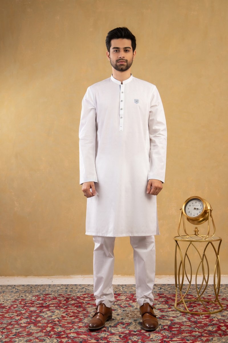 White Designer Kurta - Cotidie