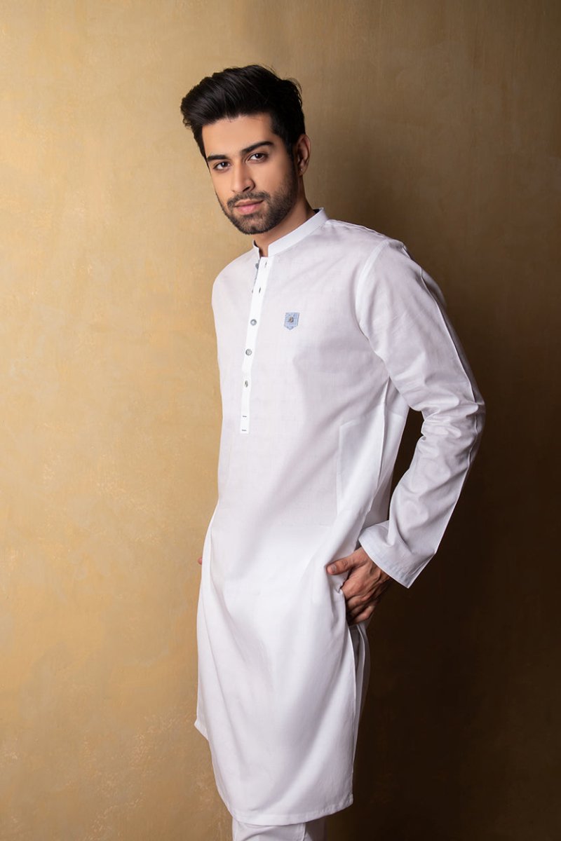 White Designer Kurta - Cotidie