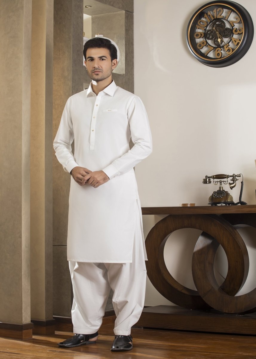 White Kameez Shalwar Cotton - Cotidie